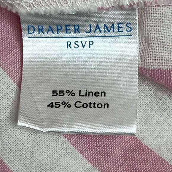 Draper James RSVP pink and white striped flutter sleeve smock top size M - Picture 13 of 14